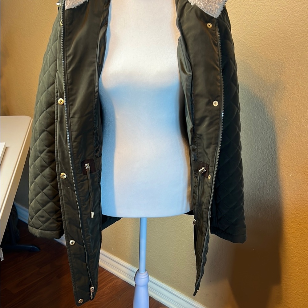 Laundry by Shelli Segal Quilted Coat S - Picture 12 of 13